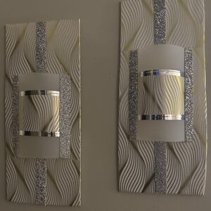 Modern Silver and Gold Wall Decor Set